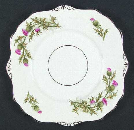 Scotch Thistle Square Handled Cake Plate