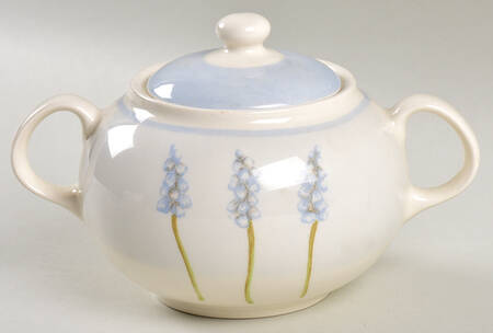 Simplicity Blue Sugar Bowl & Lid