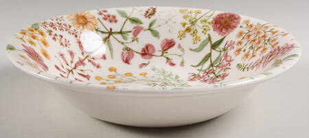Hedgerow (Earthenware, Wildflowers) 10" Round Serving Bowl