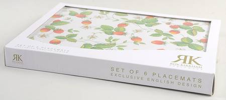 Alpine Strawberry (Set of 6) Corkboard Placemats
