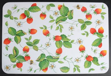 Alpine Strawberry Large Corkboard Placemat