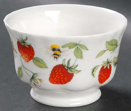 Alpine Strawberry Open Sugar Bowl