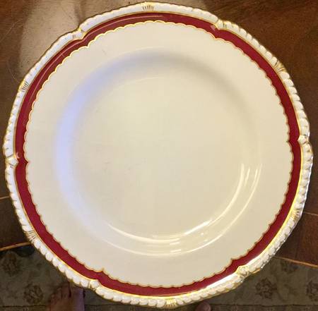 A956 Red Dinner Plate