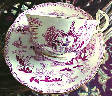 6454 Footed Cup & Saucer Set