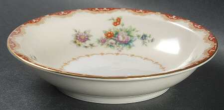 Rutland (Squiggly Verge, Occ Japan) Rim Fruit/Dessert (Sauce) Bowl