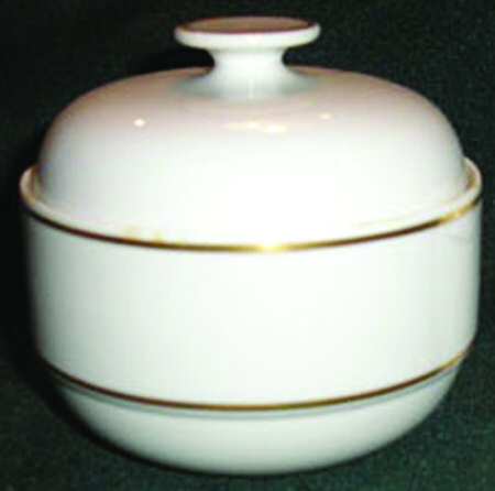 Gold Band (Duo) Sugar Bowl & Lid