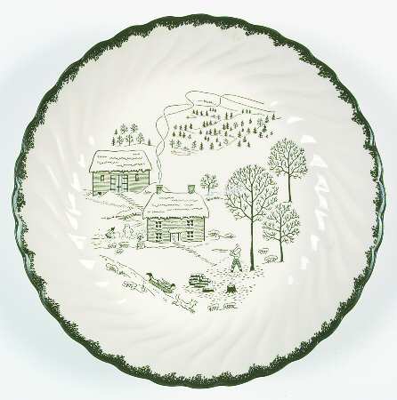 Countryside (Winter) 9" Round Vegetable Bowl