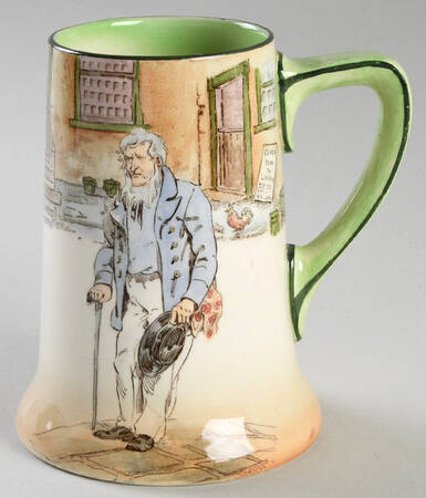 Dickens (Green Trim) Beer Stein