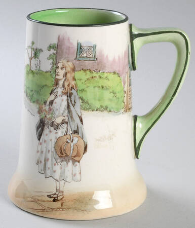 Dickens (Green Trim) Beer Stein