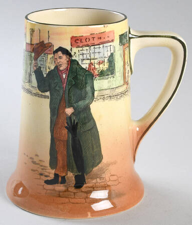 Dickens (Green Trim) Beer Stein
