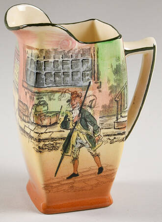 Dickens (Green Trim) Creamer