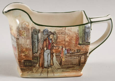 Dickens (Green Trim) Creamer