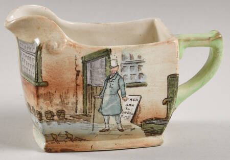Dickens (Green Trim) Creamer