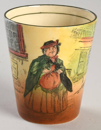 Dickens (Green Trim) 6 Oz China Juice Tumbler