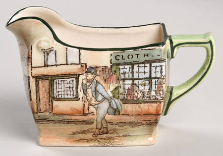Dickens (Green Trim) Creamer