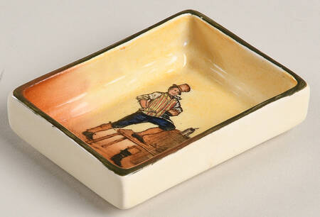 Dickens (Green Trim) 2" Ashtray