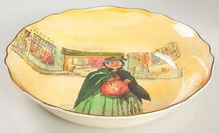 Dickens (Green Trim) Coupe Soup Bowl