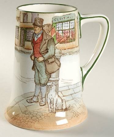 Dickens (Green Trim) Beer Stein
