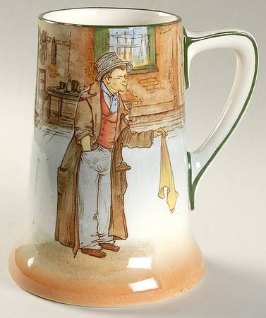 Dickens (Green Trim) Beer Stein