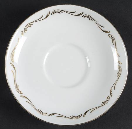 Gold Scallops Saucer
