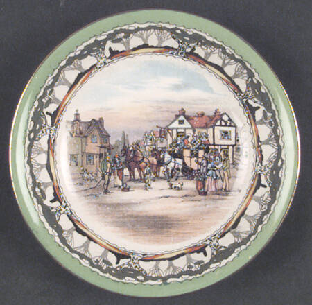 Old English Coaching Scenes Fruit/Dessert (Sauce) Bowl