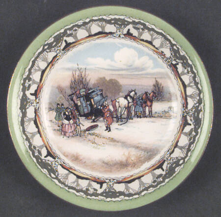 Old English Coaching Scenes Fruit/Dessert (Sauce) Bowl