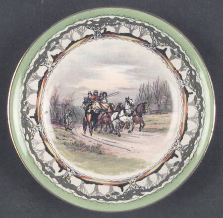 Old English Coaching Scenes Fruit/Dessert (Sauce) Bowl