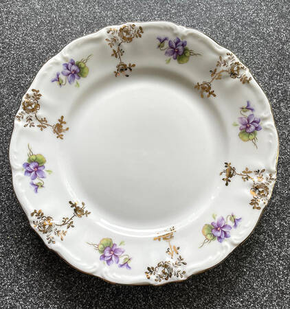 Violet Bread & Butter Plate