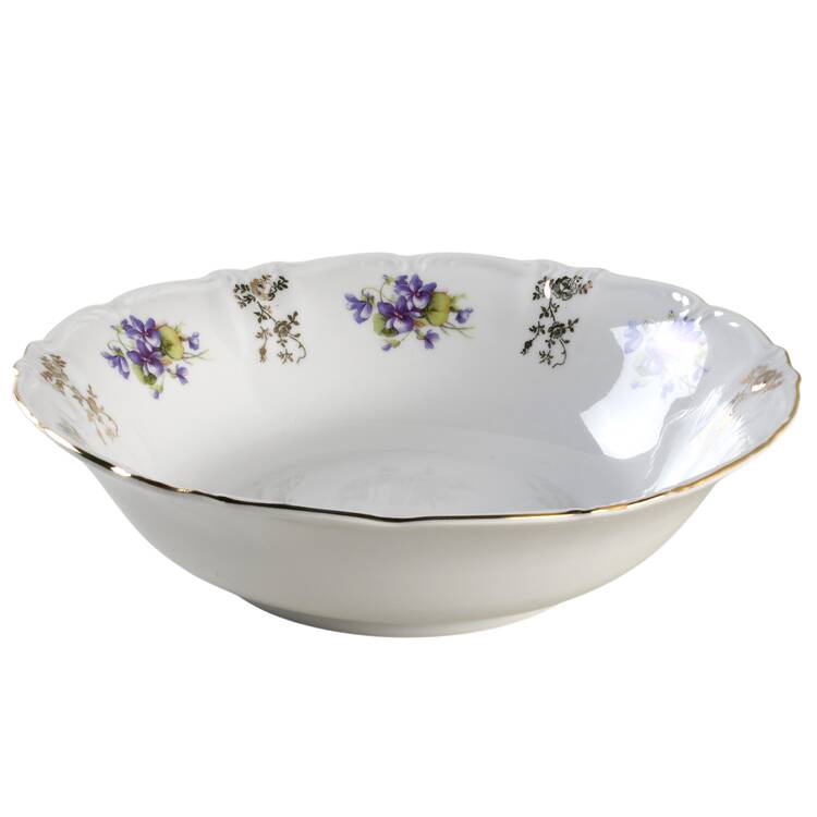 Violet 9" Round Vegetable Bowl