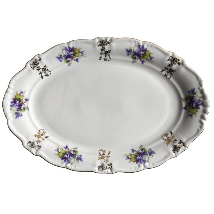 Violet 12" Oval Serving Platter
