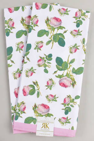 Redoute Roses (Set of 2) Tea Towels