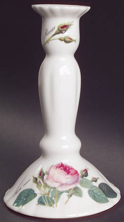 Redoute Roses 7" Candlestick