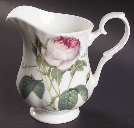 Redoute Roses 16 Oz Milk Jug