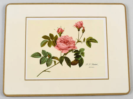 Redoute Roses Small Corkboard Placemat