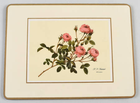 Redoute Roses Small Corkboard Placemat