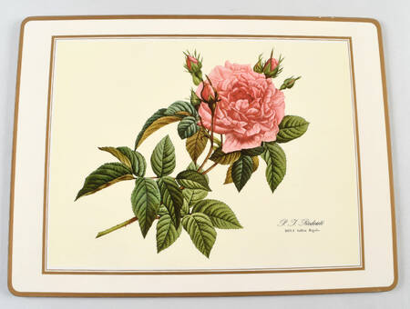 Redoute Roses Large Corkboard Placemat