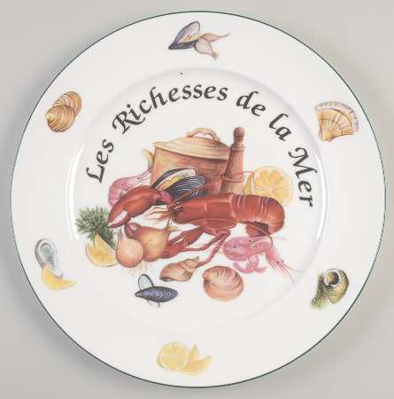 Les Richesses De La Mer 12" Chop Plate (Round Platter)