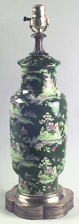 Pekin Green Electric Lamp No Shade