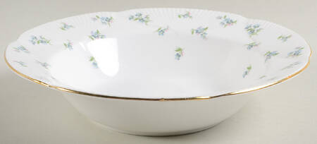 Blue Heaven (Fan Embossed) Rim Soup Bowl