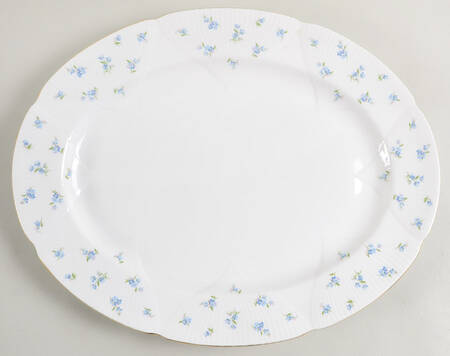 Blue Heaven (Fan Embossed) 14" Oval Serving Platter