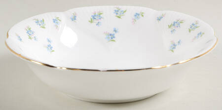 Blue Heaven (Fan Embossed) Fruit/Dessert (Sauce) Bowl
