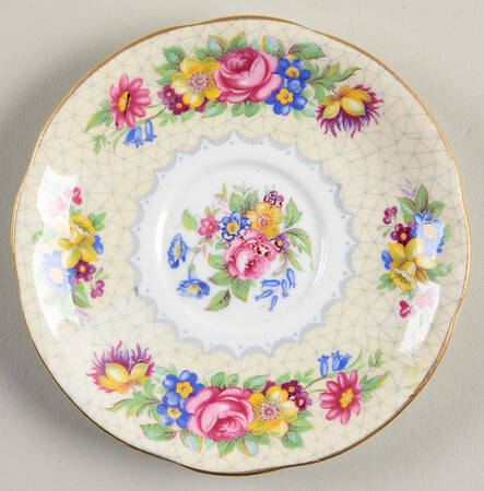 Brussels Lace Saucer for Demitasse Cup