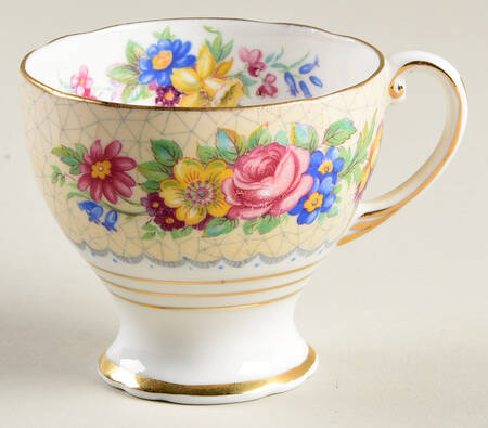 Brussels Lace Footed Demitasse Cup