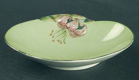 Tiger Lily Green 6" Oval Sweet Meat Dish