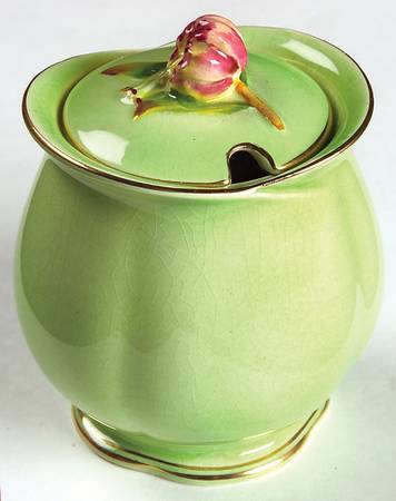 Tiger Lily Green Jam/Jelly & Lid