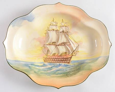 Famous Sailing Ships 11" Oval Vegetable Bowl