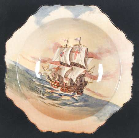 Famous Sailing Ships 10" Round Vegetable Bowl