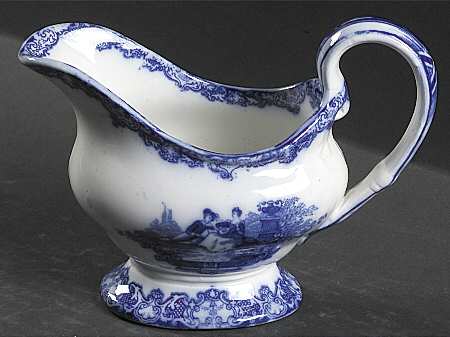 Watteau (Flow Blue, No Trim, Smooth) Creamer