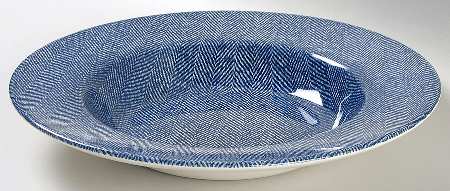 Herringbone Large Rim Soup Bowl