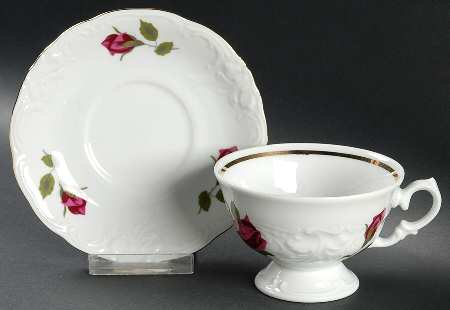 RKT7 Footed Cup & Saucer Set